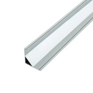 Угловой профиль алюминиевый для светодиодной ленты LED ЛПУ16 16х16мм (2м)