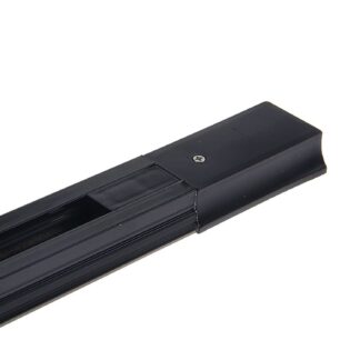 Профиль трек шинопровод для трековых светильников LED 16А однофазный 1 метр чёрный