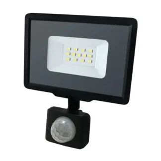 LED прожектор уличный BIOM 10W S5-SMD-10-Slim 6200K IP65 с датчиком движения и освещения