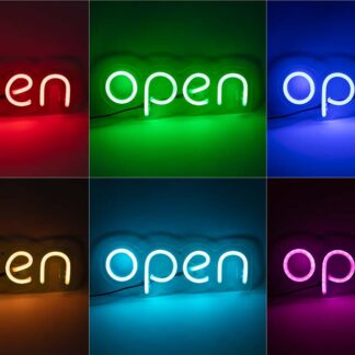 Неонова вивіска "OPEN" RGB синхронно вся вивіска (з контролером)