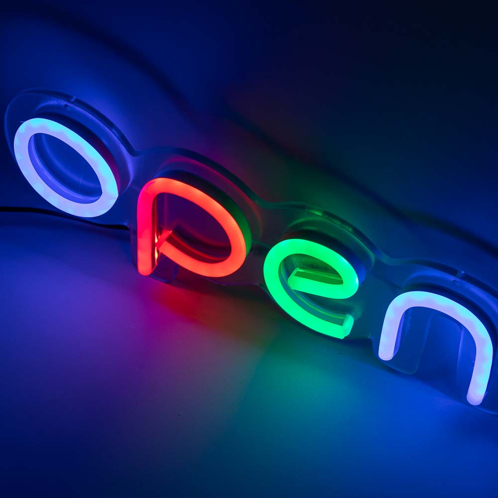 Неонова вивіска "OPEN" RGB кожна літера (з контролером) - Зображення 2
