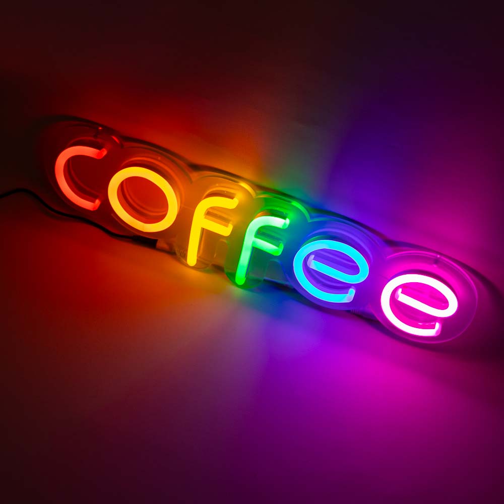 Неонова вивіска "COFFEE" MONO (з контролером) (480х145) - Зображення 2