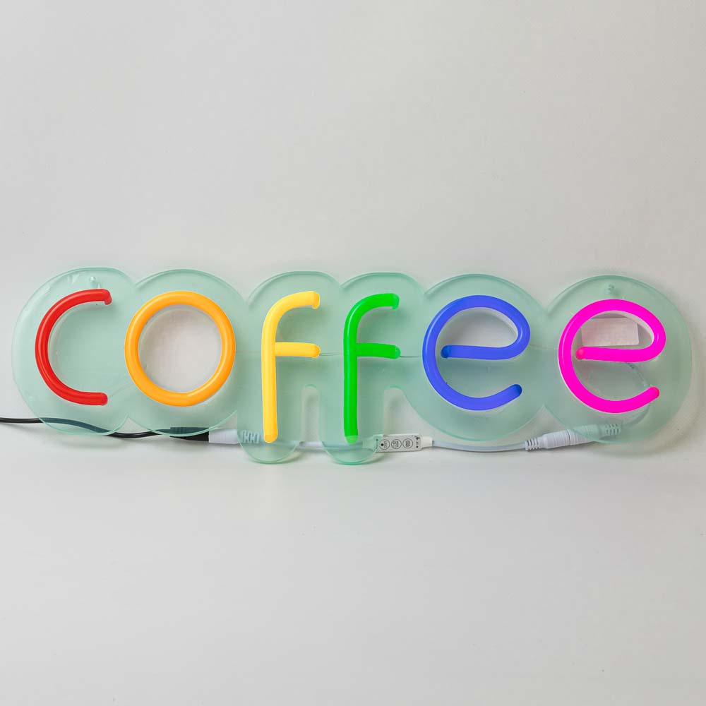 Неонова вивіска "COFFEE" MONO (з контролером) (480х145) - Зображення 4