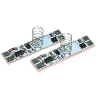 Сенсор димер ON/OF 12-24V 10A білий М356 пружина 10 мм #87/6