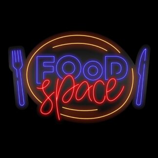 Неонова вивіска FOOD space (900х590)
