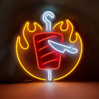 Неонова вивіска для fast-food Шаурма (480х500)