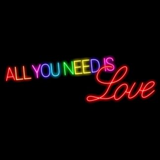 Неонова вивіска для закладу All you need is Love (800х250)