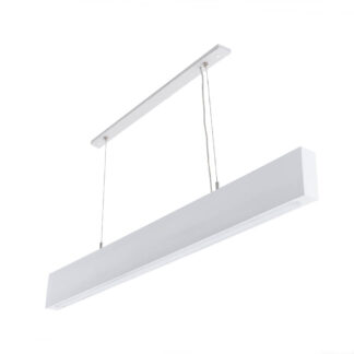 Підвісний лінійний світильник білий AVATON #1507/1 FOREST-36W 4000K 120см (бук)