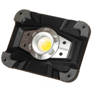 Прожектор акумуляторний світлодіодний 1LED+RED/BLUE , з USB (сірий)