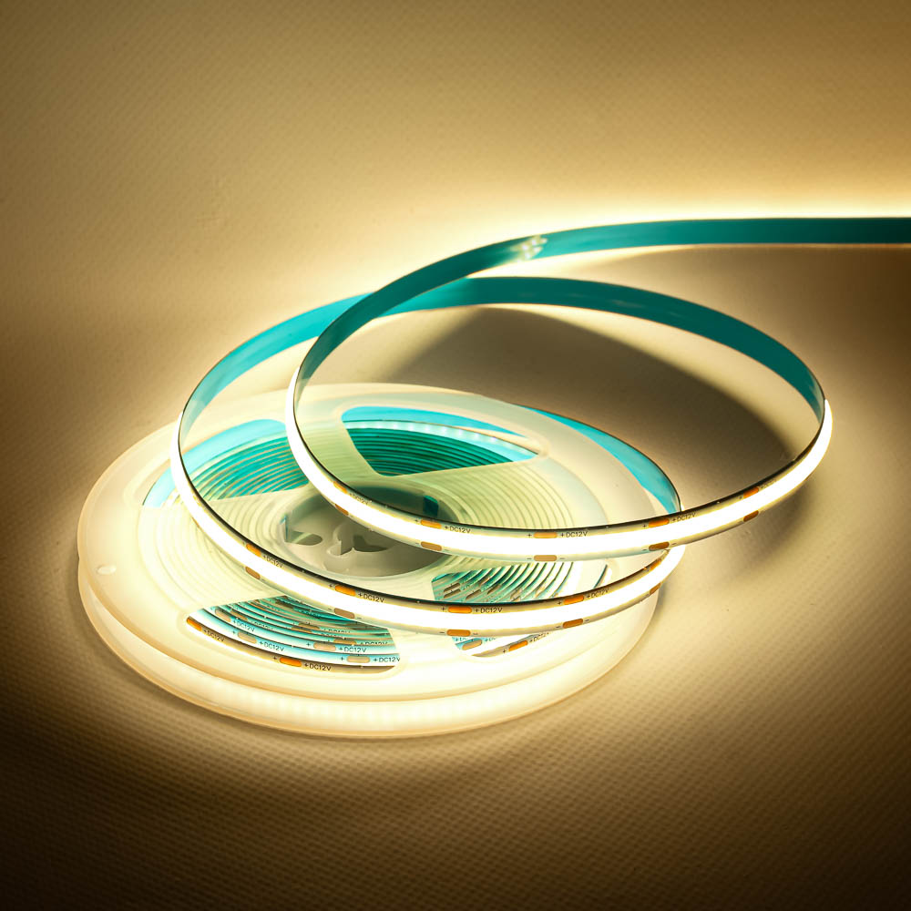 Світлодіодна стрічка СОВ 12В тепла біла 320LED/м IP20