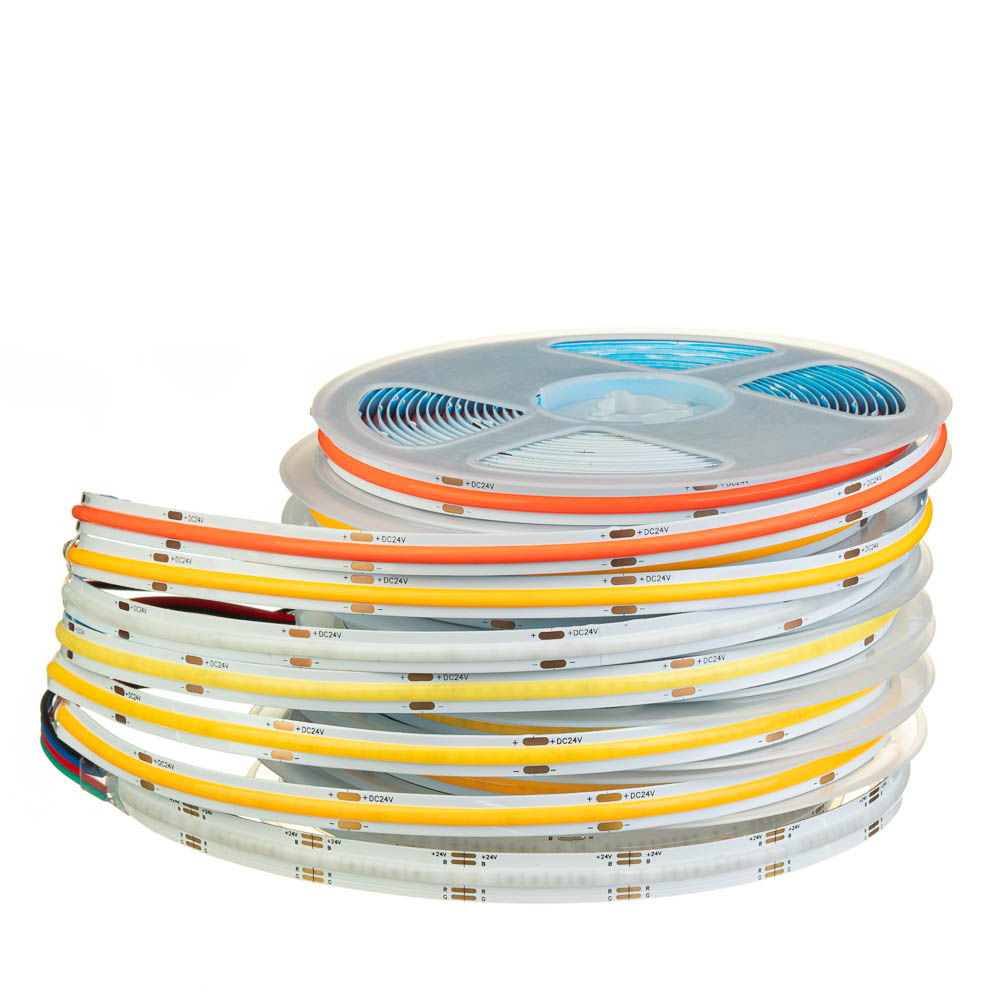 Світлодіодна стрічка СОВ 12В тепла біла 320LED/м IP20 - Зображення 4