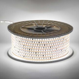 Світлодіодна стрічка біла тепла 220V герметична AVT smd2835 120LED/м 9Вт/м IP65 11х5.5mm