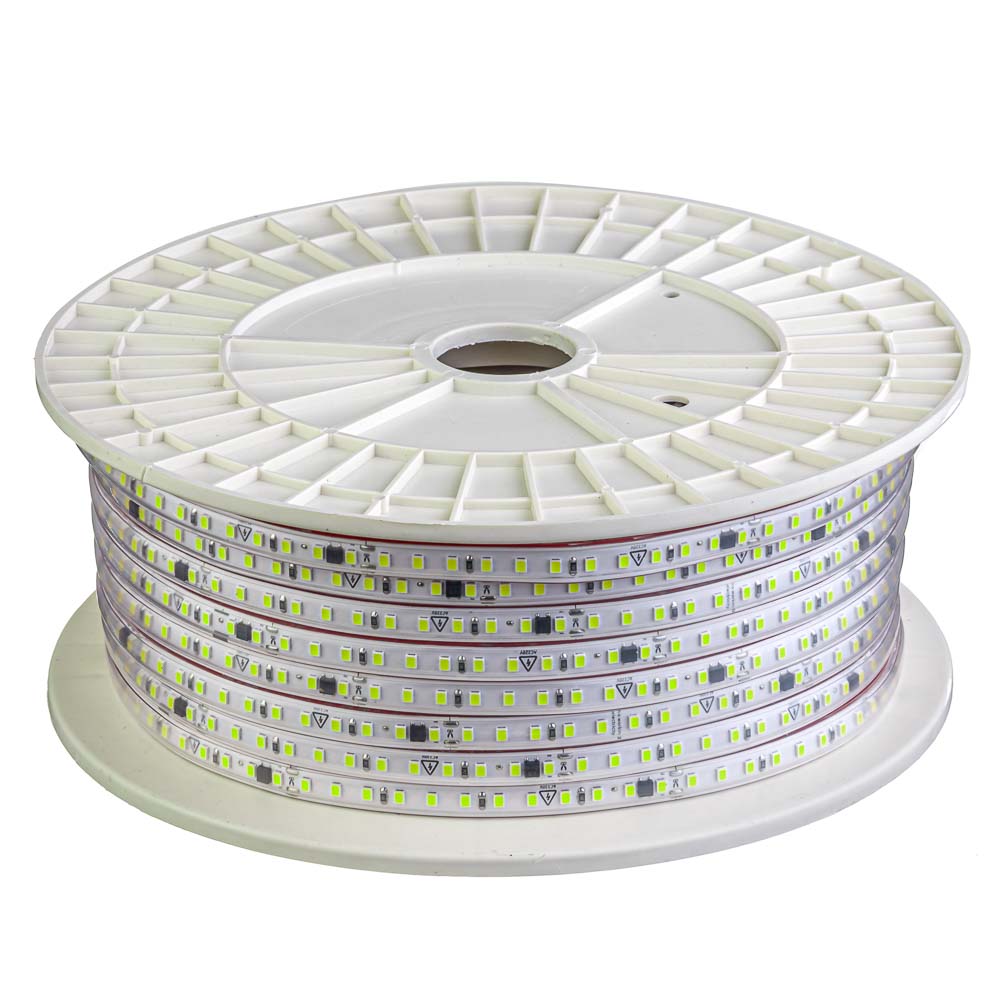 Світлодіодна стрічка зелена 220V герметична AVT smd2835 120LED/м 9Вт/м IP65 11х5.5mm - Зображення 2
