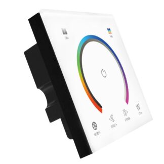RGB Контролер з клемами білий 18A DC12-24V - Сенсорна панель 6 кнопок
