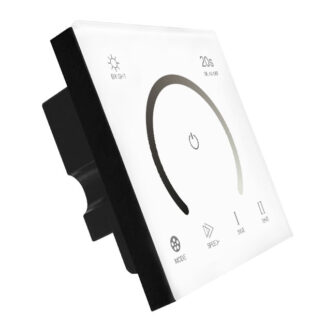 LED димер з клемами білий 12A DC12-24V- Сенсорна панель 6 кнопок