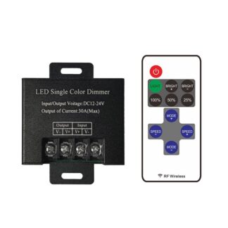 LED димер RF одноканальний 20A DC12-24V Радіо - 11 кнопок
