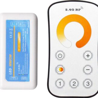 LED W+WW Контролер RF 2-канальний 12A 2.4G DC12-24V Радіо - Сенсорний 6 кнопок