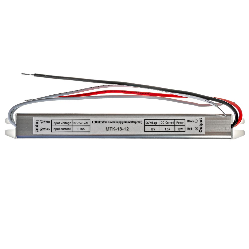 Led блок живлення 12V 1.5A 18Вт IP20 SLIM - Зображення 3