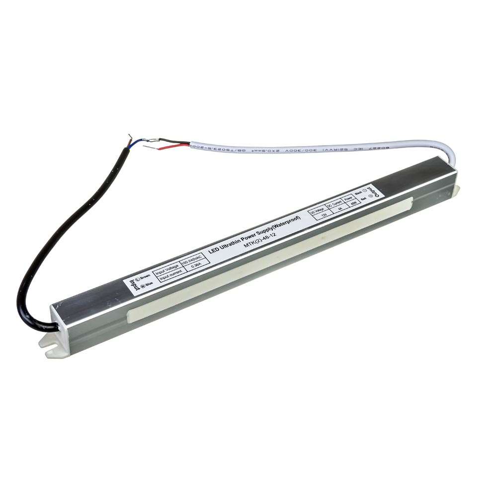 Led блок живлення 12V 4A 48Вт IP65 SLIM