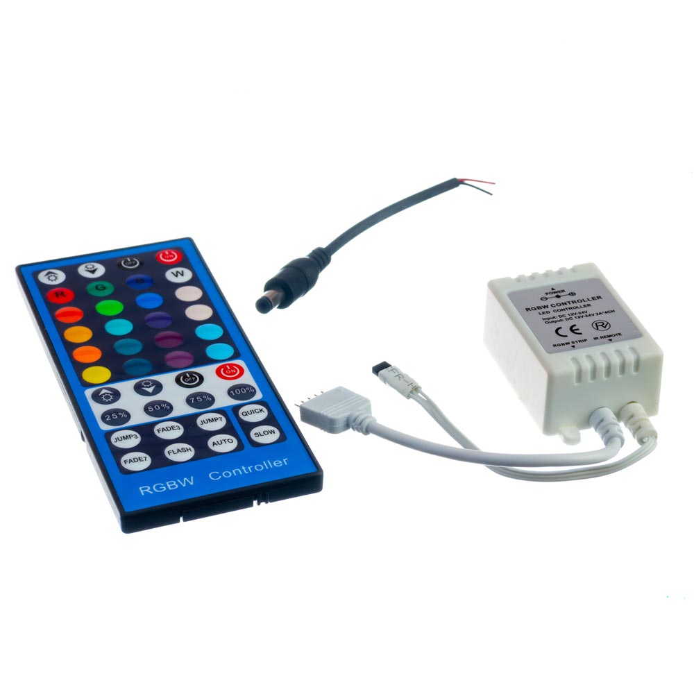 LED контролер світлодіодний RGBW 8А-96Вт (IR 40 кнопок) - Зображення 2