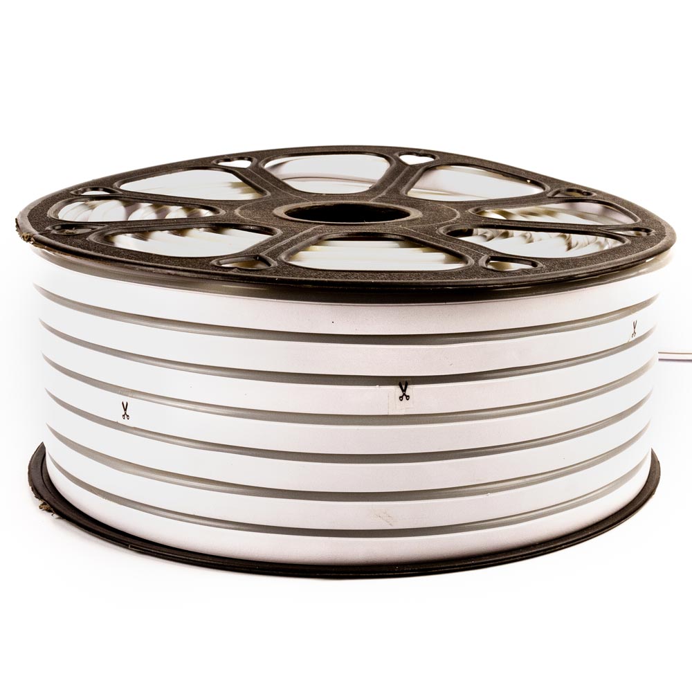 Неонова стрічка світлодіодна нейтральна біла 12V 8х16 пвх smd2835 120LED/м 8Вт/м IP65 - Зображення 2