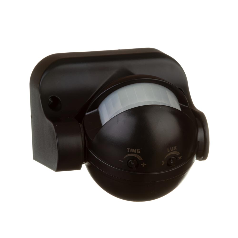 Датчик руху для освітлення настінний накладний чорний 180° макс. 1200Вт - Зображення 2