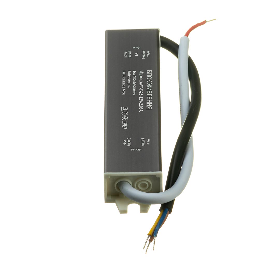Led блок живлення 12V (герметичний) 2.08А 25Вт AVT - Зображення 3
