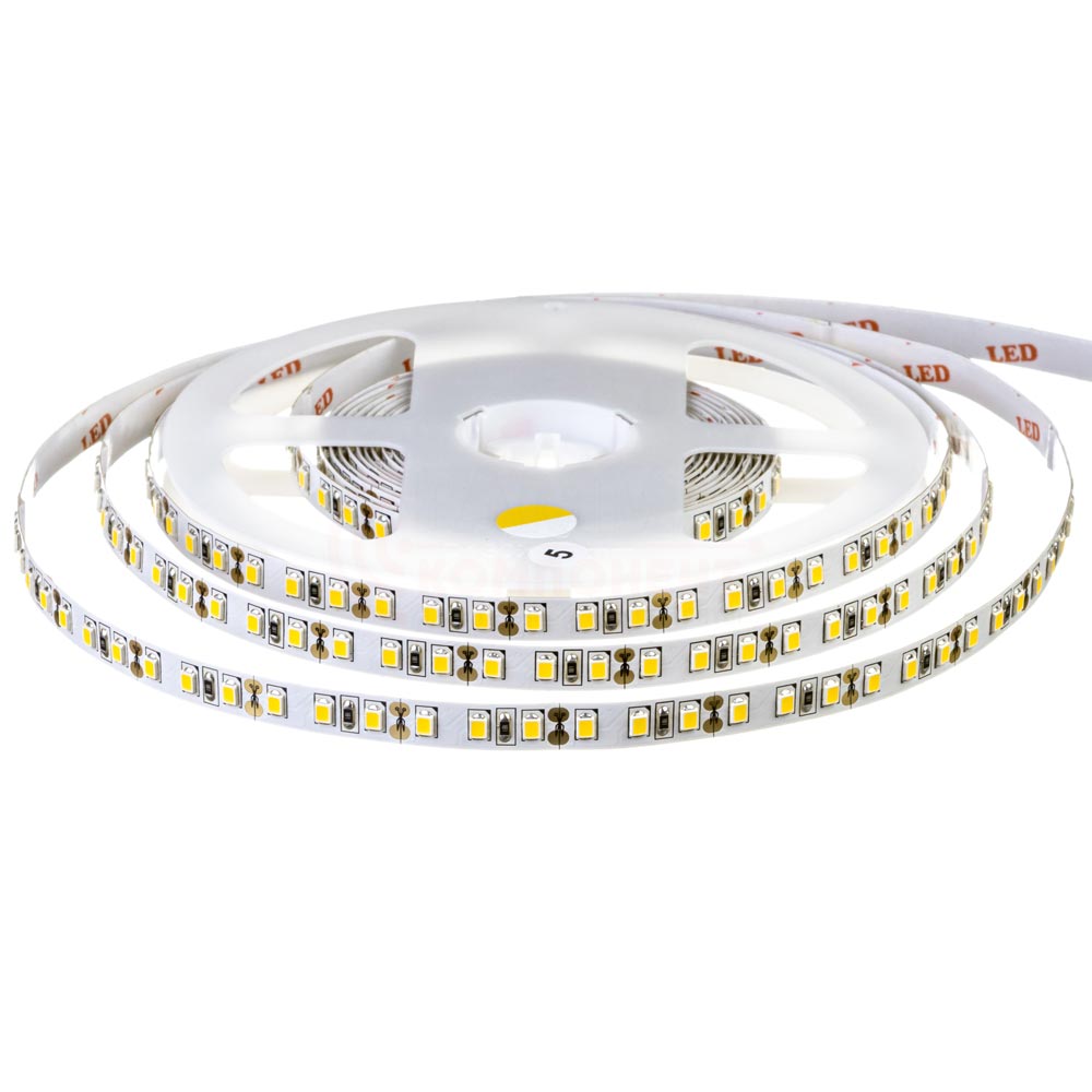 Світлодіодна стрічка біла 12V smd2835 120LED/м IP20 - Зображення 2