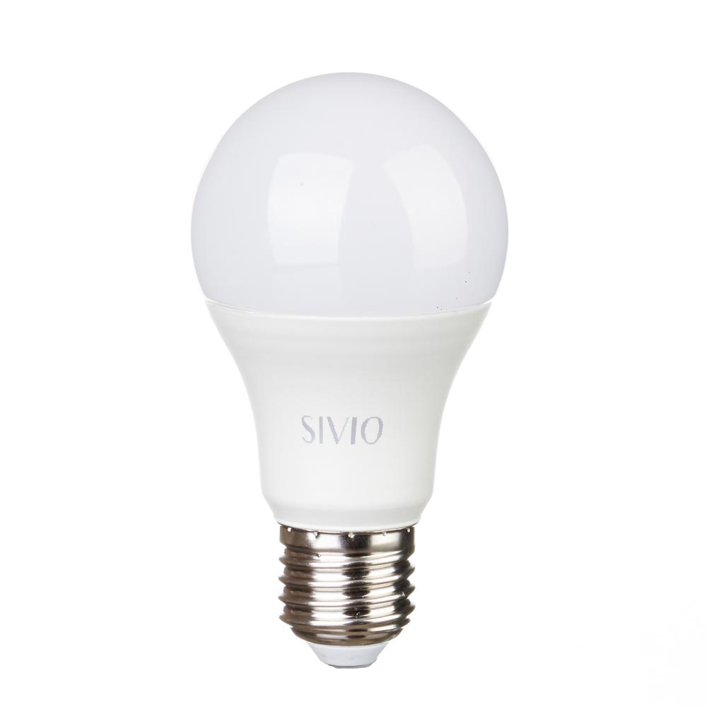 LED лампа Е27 А60 10W тепла біла 3000К SIVIO - Зображення 2
