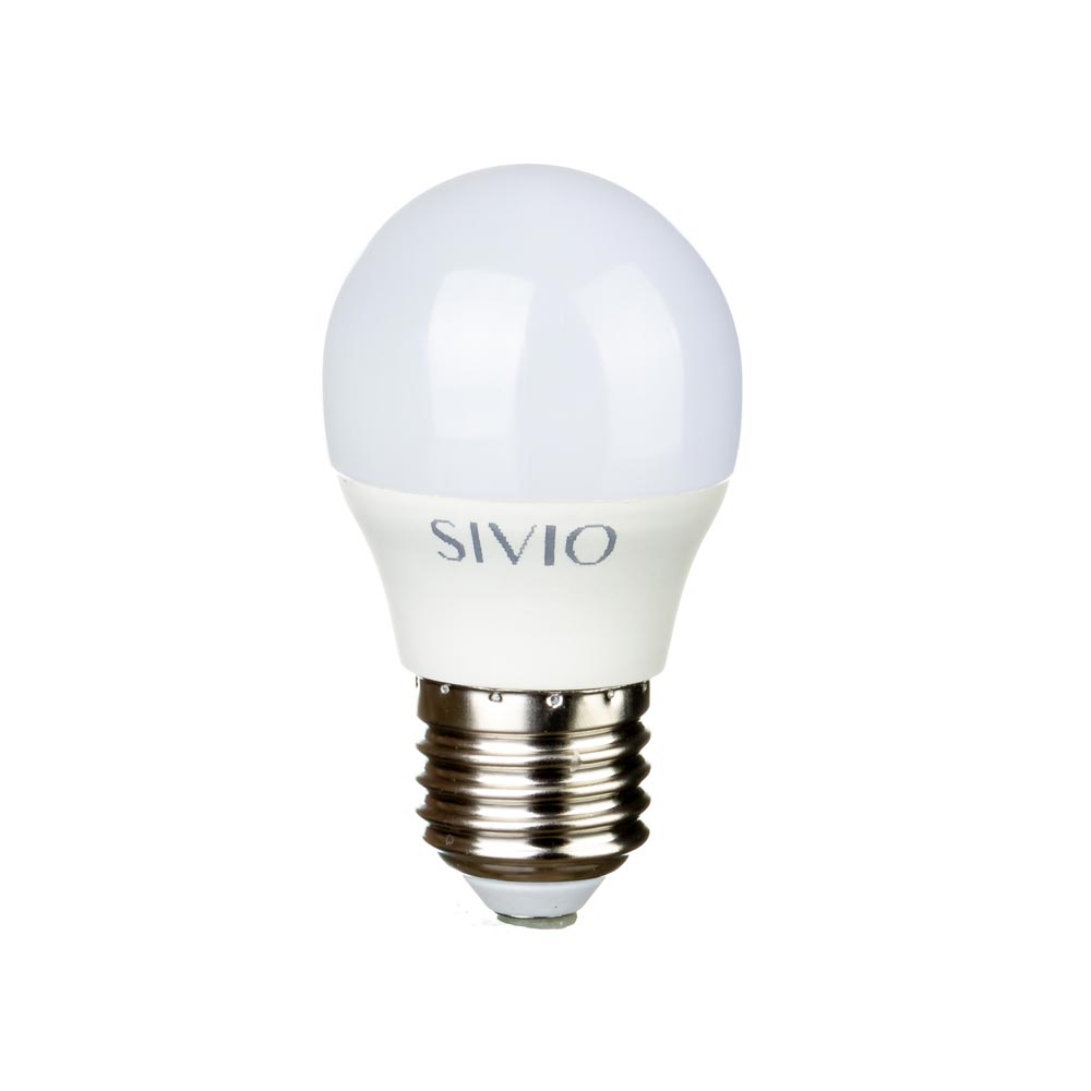 LED лампа Е27 G45 6W тепла біла 3000К SIVIO - Зображення 2