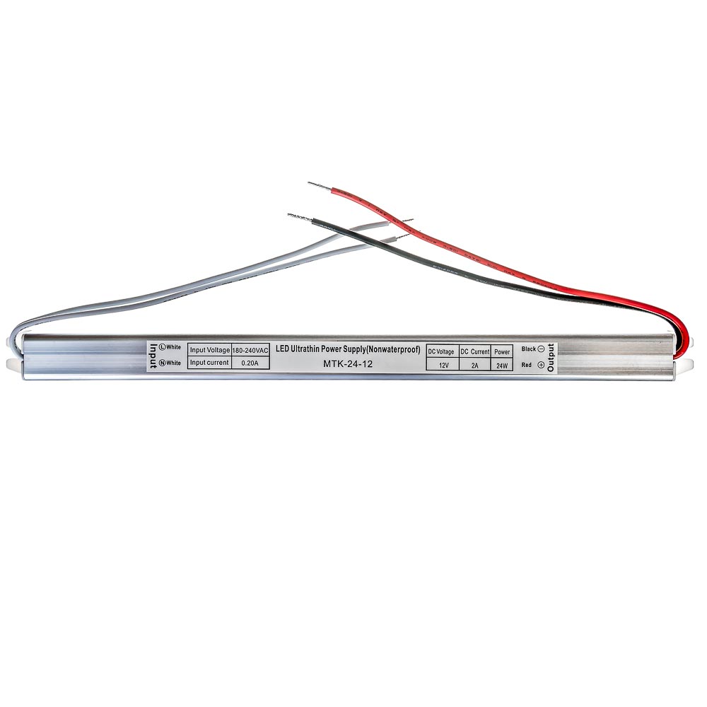 Led блок живлення 12V 2A 24Вт IP20 SLIM - Зображення 3