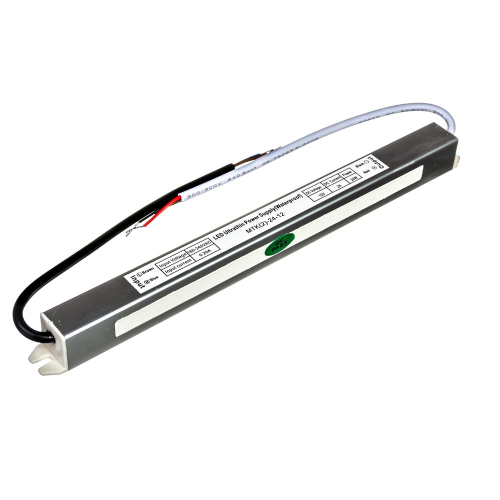 Led блок живлення 12V 2A 24Вт IP65 SLIM