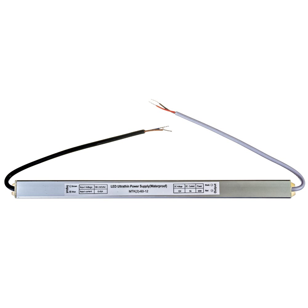 Led блок живлення 12V 5A 60Вт IP65 SLIM Led блок живлення 12V 5A 60Вт IP65 SLIM - Зображення 3