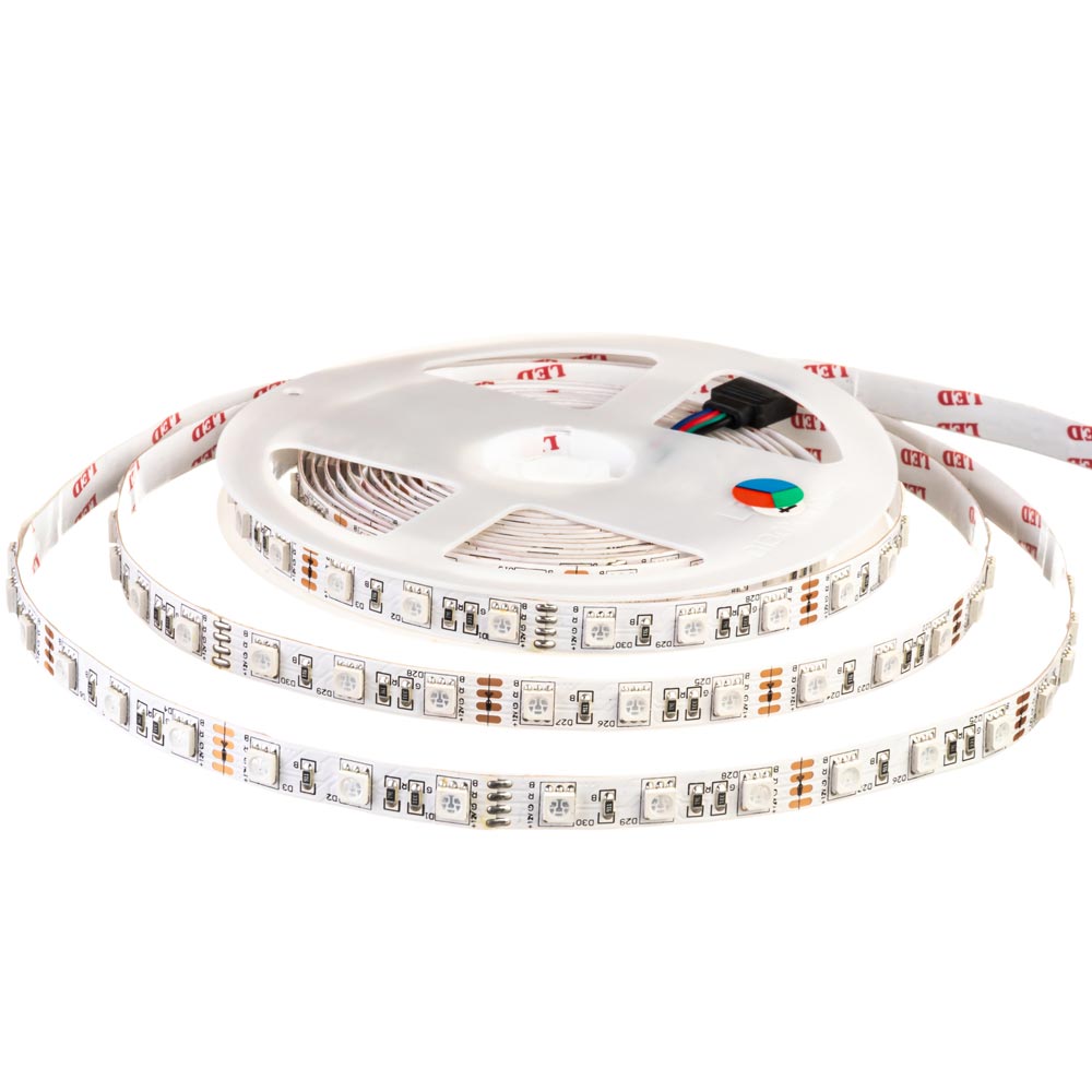 Світлодіодна стрічка RGB 12V Motoko smd2835 60LED/м IP20 - Зображення 2