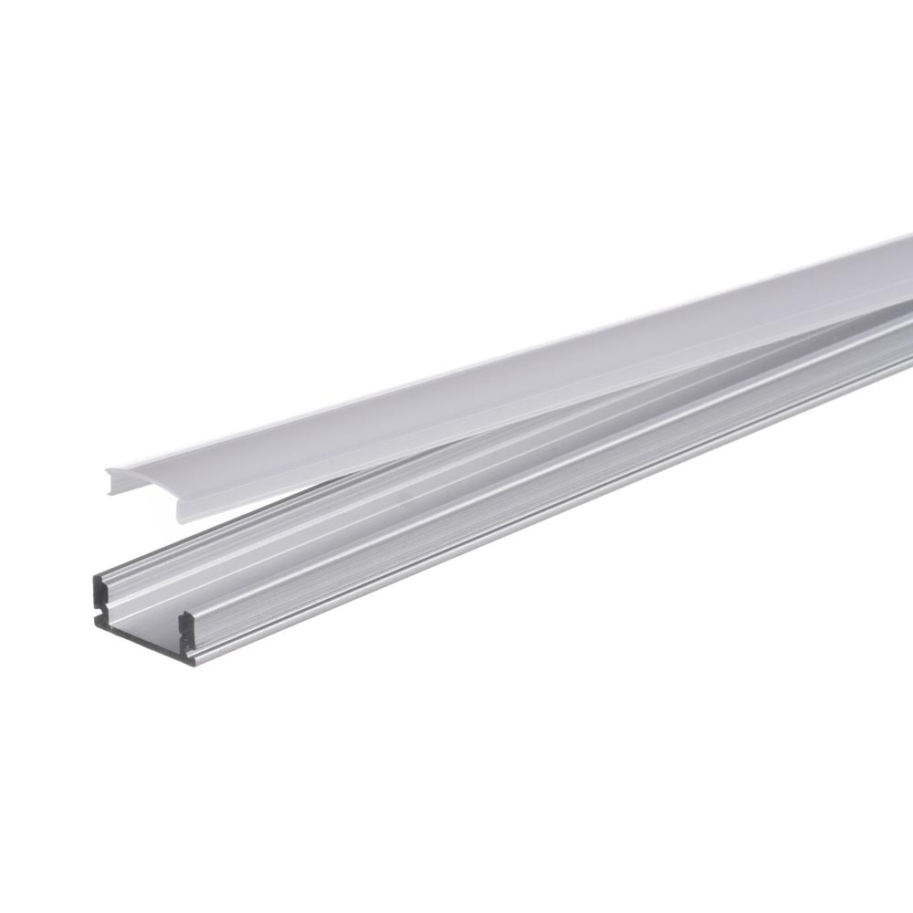 Алюмінієвий профіль для світлодіодної стрічки накладної 2м ПФ-15 Алюмінієвий профіль для світлодіодної стрічки накладної 2м ПФ-15 - Зображення 3