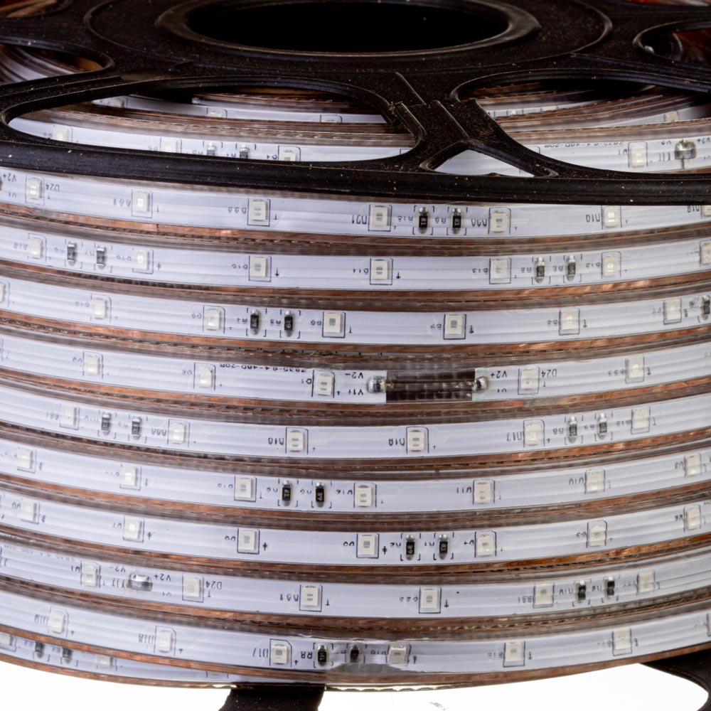 Світлодіодна стрічка 220V RGB герметична smd5050 5 W/m 60LED/м IP65 Світлодіодна стрічка 220V RGB герметична smd5050 5 W/m 60LED/м IP65 - Зображення 3