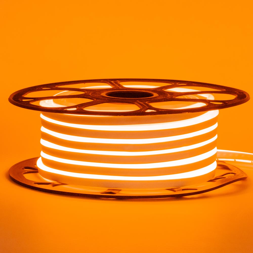 Неонова стрічка світлодіодна оранж 12V 6х12 AVT-smd2835 120LED/м 11 Вт/м IP65
