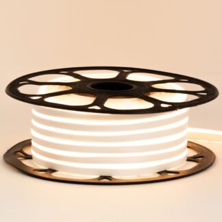 Неонова стрічка світлодіодна біла тепла 12V 8х16 пвх smd2835 120LED/м 8Вт/м IP65