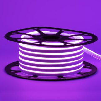 Неонова стрічка світлодіодна фіолетова 12V 8х16 пвх smd2835 120LED/м 8Вт/м IP65