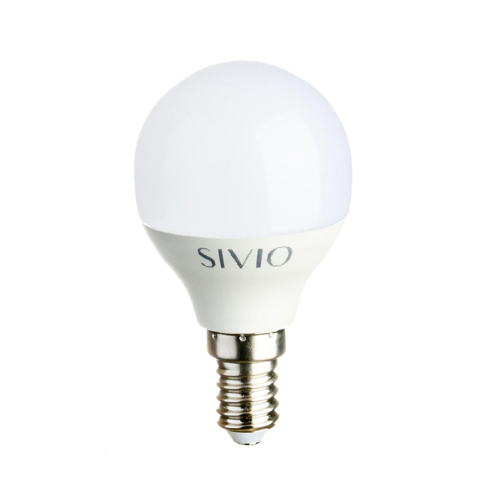 LED лампа Е14 G45 8W нейтральна біла 4100К SIVIO - Зображення 2