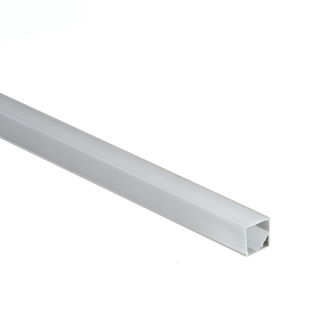 LED профіль кутовий квадратний 2 м ПФ-9 розсіювач напівматовий - Зображення 2