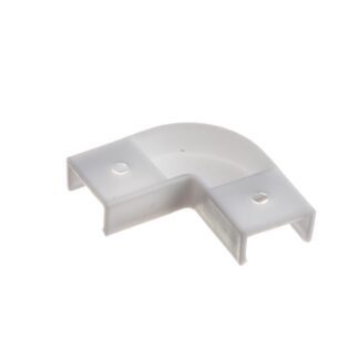 Конектор кутовий для світлодіодного профілю ПФ 15 90° пластиковий