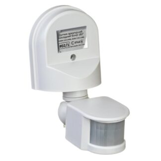 Датчик руху для освітлення арматурний накладний білий 180° макс. 1200Вт