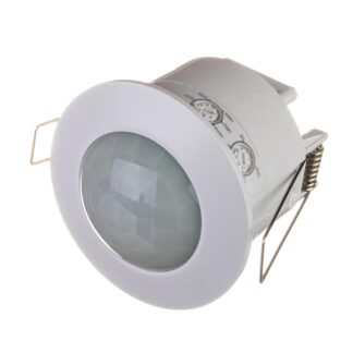 Датчик руху для освітлення стельовий врізний білий 360° макс. 1200 Вт