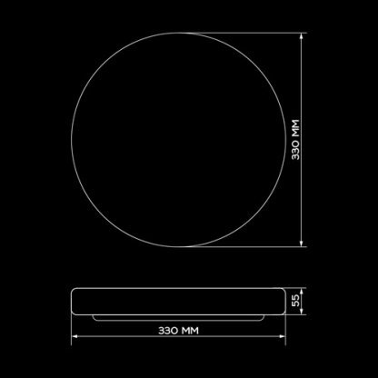 Світильник світлодіодний Biom SMART DEL-R08-24 4500K 24Вт без д/у - Зображення 6
