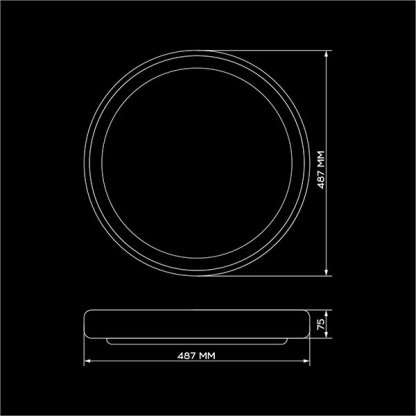 Світильник світлодіодний Biom SMART SML-R19-80-RGB 3000-6000K 80Вт+16Вт RGB с д/у +APP - Зображення 9