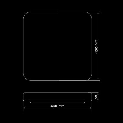 Світильник світлодіодний Biom SMART Светильник светодиодный Biom SMART SML-S21 3000-6000K 50Вт с д/у - Зображення 7