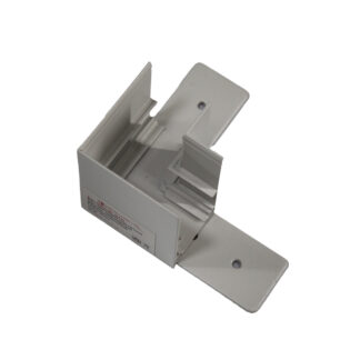 Кут трекової магнітної рейки врізний горизонтальний білий