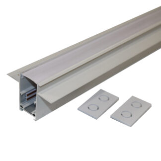 Трекова магнітна рейка врізна  1 м , білий