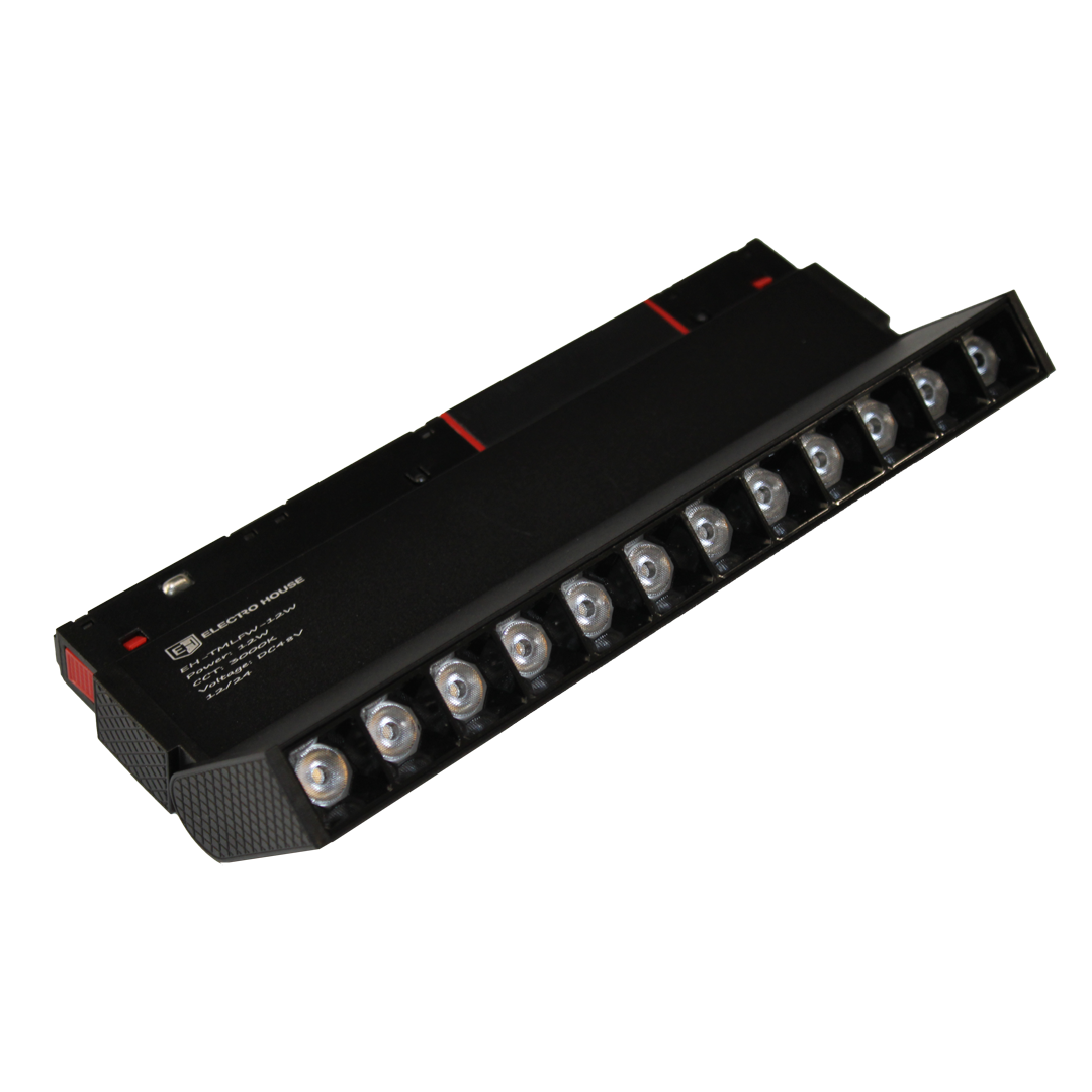 LED світильник трековий магнітний Magnetic Light поворотний 12Вт 3000K 1020 Лм , чорний